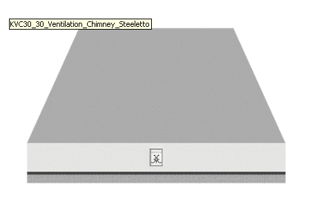 Hestan KVC30 30" Chimney Hood - Stainless Steel / Steeletto