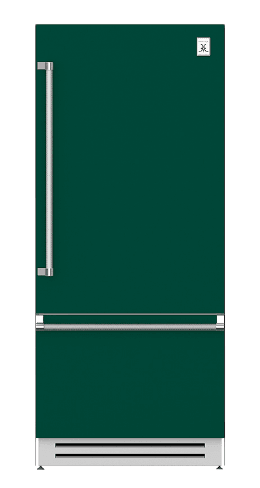Hestan KRBL36GR 36" Bottom Mount, Bottom Compressor Refrigerator - Left Hinge - Green / Grove