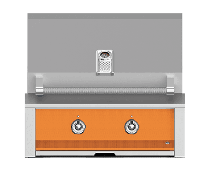 Hestan EMB30NGOR Aspire Series - 30" Natural Gas Built In Grill W/ U-Burner And Sear Burner - Citra / Orange